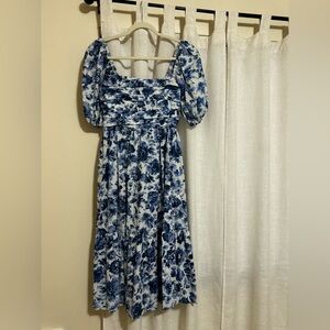 Abercrombie & Fitch Blue Floral Maxi Dress